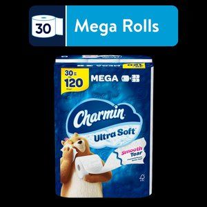 Charmin Ultra Soft Toilet Paper 30 Mega Rolls, 224 Sheets Per Roll
